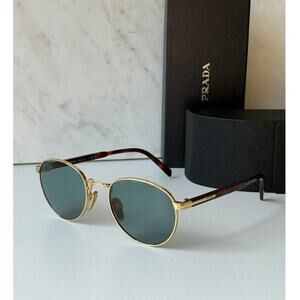 NEW Prada PR B51S Polarized Metal Sunglasses in Black